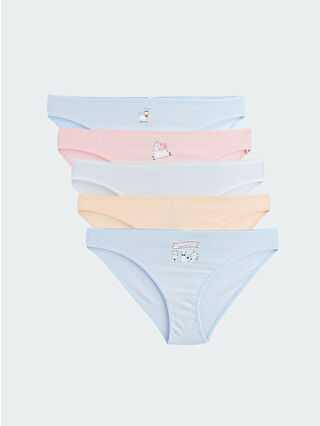 Pale Aqua Blue Printed