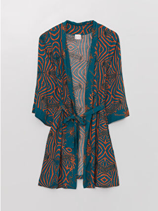 لون أخضر داكن مطبوع