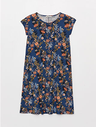 لون بترولي داكن مطبوع