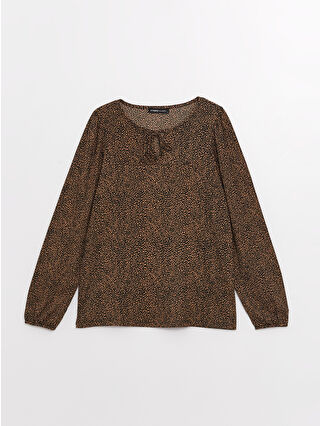 Açık Kahverengi Baskılı