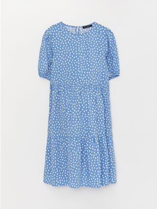 لون أزرق باهت مطبوع