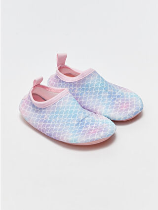 لون أزرق باهت مطبوع