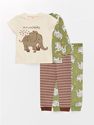 Açık Yeşil Baskılı