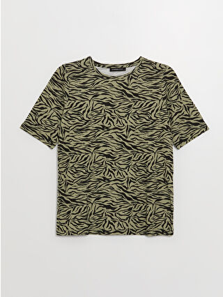 Pastel Yeşil Baskılı