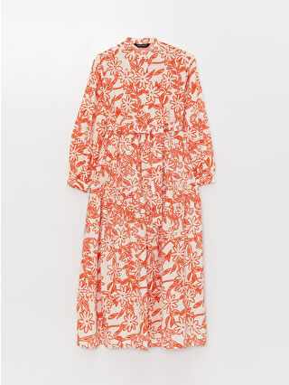 Pastel Orange Printed