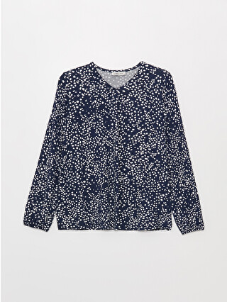 Navy Printed