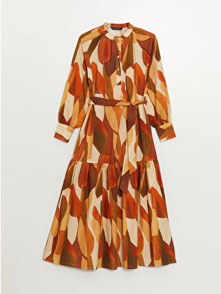 لون باستيل برتقالي مطبوع