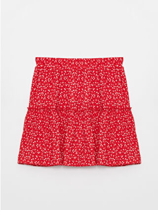 لون أحمر ساطع مطبوع