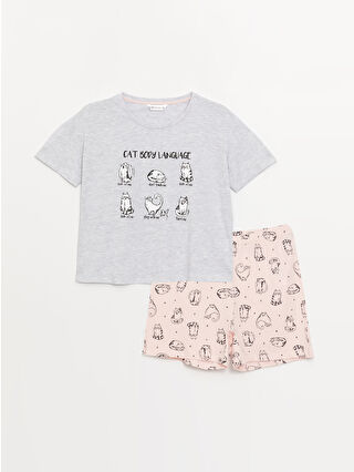 Açık Pembe Baskılı