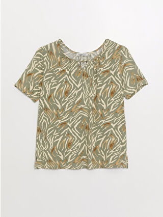 Nane Yeşili Baskılı