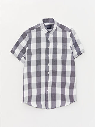 Koyu İndigo Ekoseli