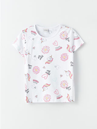 White Printed