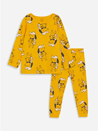 Dull Yellow Printed