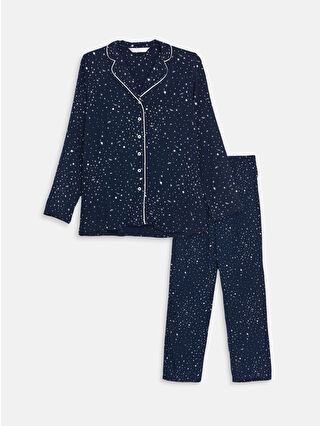 Navy Printed