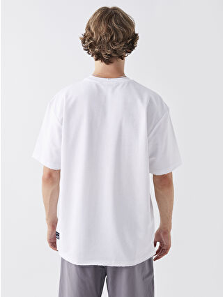 XSIDE Beyaz Bisiklet Yaka Kısa Kollu Erkek Tişört - W33946Z8-Q6K | LCW