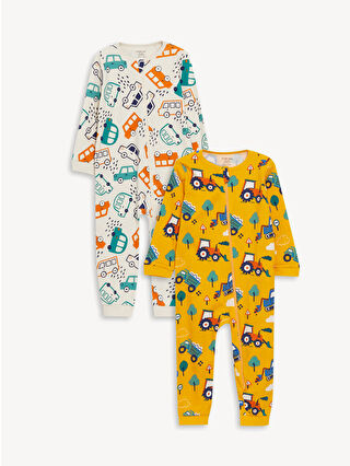 Açık Turuncu Baskılı