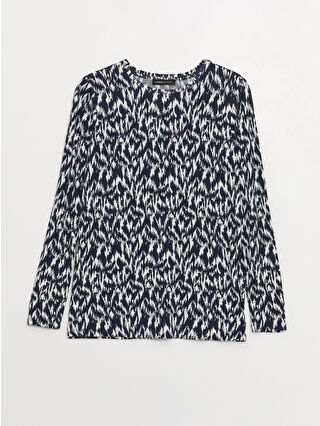 Navy Printed