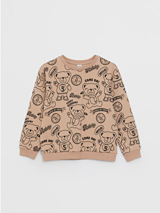 Açık Kahverengi Baskılı