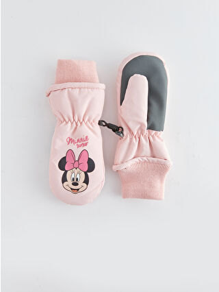 LC Waikiki Pembe Minnie Mouse Lisanslı Kız Çocuk Eldiven