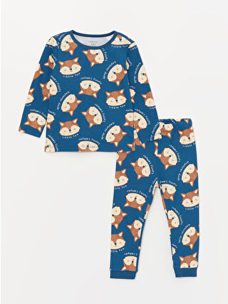 Dark Blue Printed