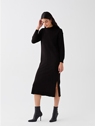 LCWAIKIKI Classic Half Turtleneck Women's Knitwear Dress
