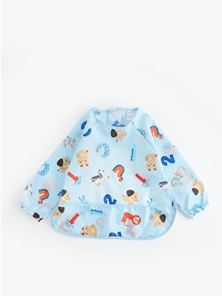 Uçuk Mavi Baskılı