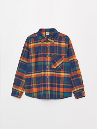 Canlı Turuncu Ekoseli