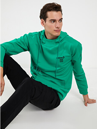 XSIDE Long Sleeve Printed Men's Thick Hoodie - W39763Z8-SKV | LC