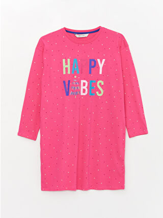 لون مرجانية باهت مطبوع