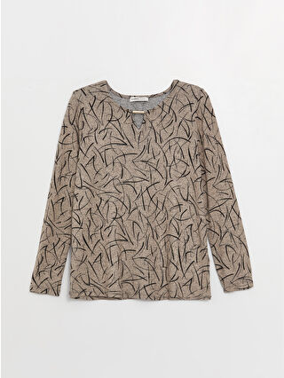 Dark Beige Printed