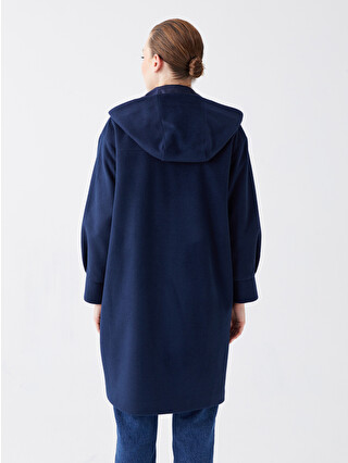 LCW Modest Kapüşonlu Oversize Kadın Kaşe Kaban - W3BD60Z8-SUP | LC