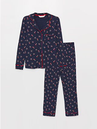Navy Printed