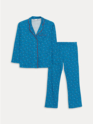 Dark Turquoise Printed