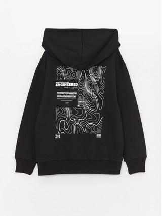Ensemble De Survêtement Enfant 2 Pièces 2025 - Sweat à Capuche + Pantalon Jogging, Imprimé Lettres, Unisexe, Décontracté - 3