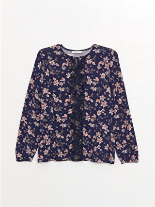 لون كحلي مطبوع