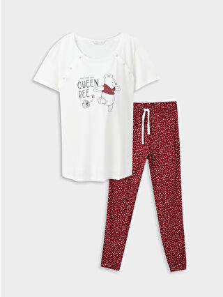 Light Bordeaux Printed