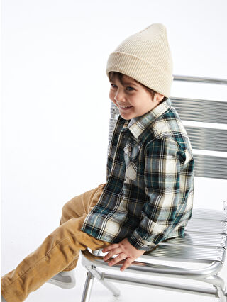 Light Petrol Checked