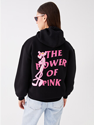 XSIDE Pink Panther Printed Women's Thick Hoodie - W3DF45Z8-CVL