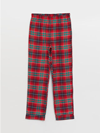 Canlı Kırmızı Baskılı