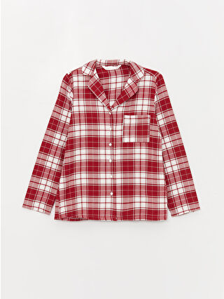 Açık Bordo Ekoseli