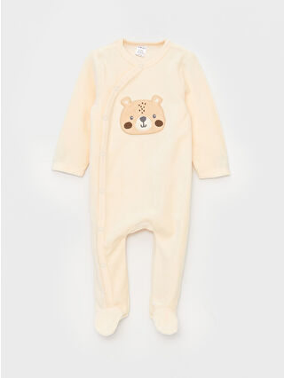 BYLOVET 140  セット① LCW baby Embroidery Detailed Velvet Baby Boy Jumpsuit (0-12