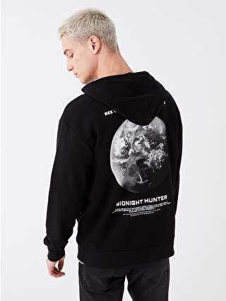 XSIDE Long Sleeve Printed Men's Thick Hoodie - W3ER57Z8-CVL | LC