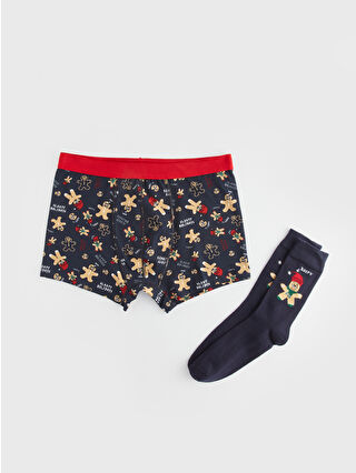 Navy Printed
