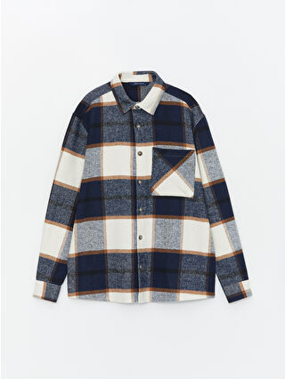 Bright Navy Checked