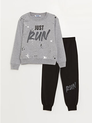 Gri Melanj Baskılı