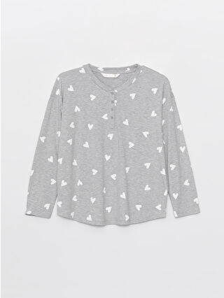 Gri Melanj Baskılı