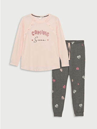 Gri Melanj Baskılı