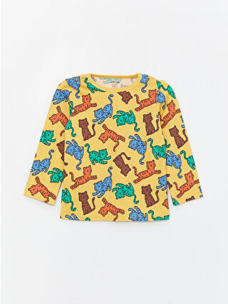 Uçuk Sarı Baskılı