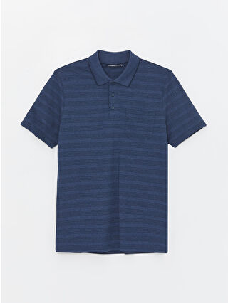 لون أزرق الداكن مخطط