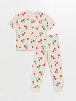 لون كريمي مطبوع